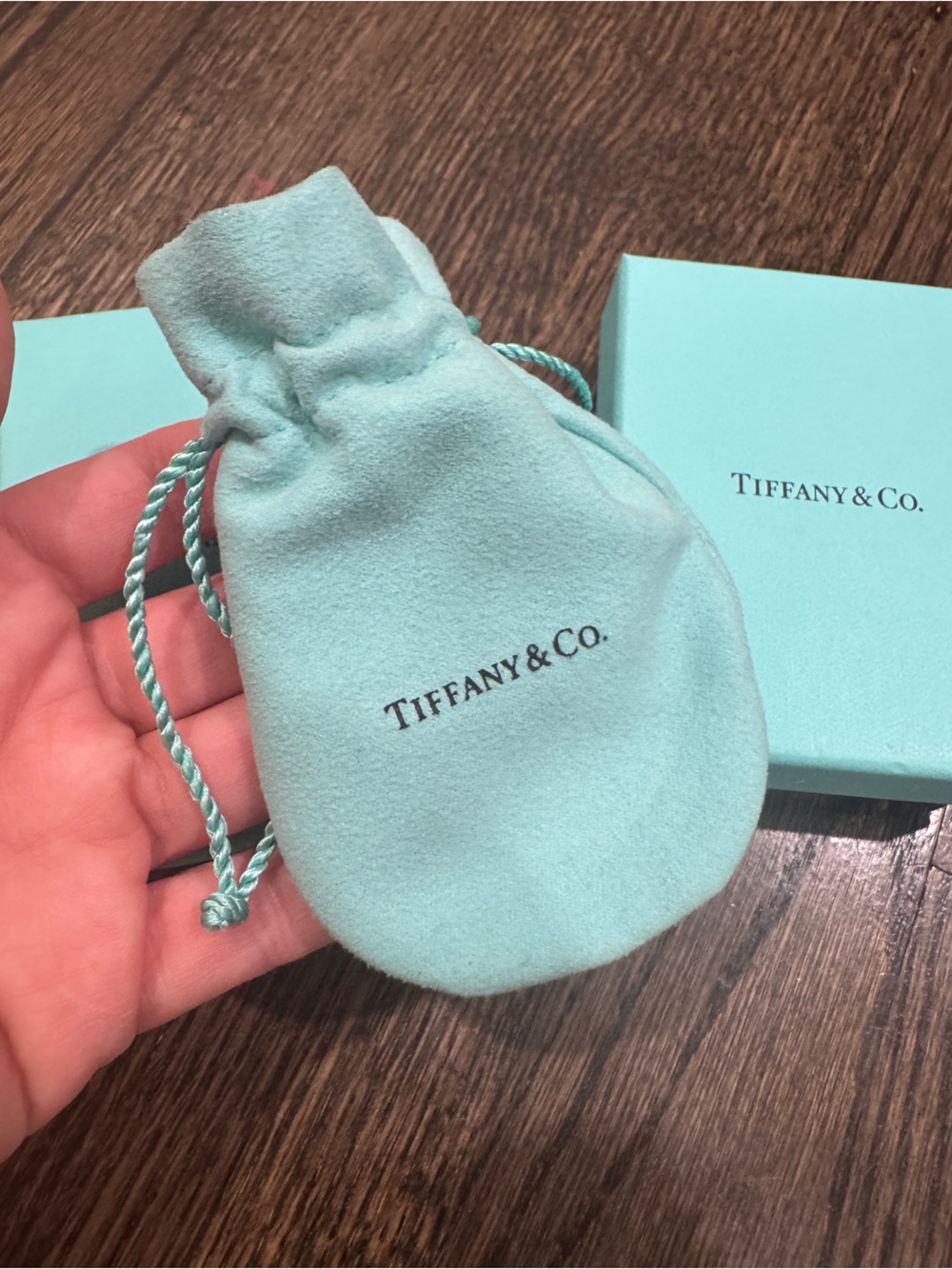 2 Tiffany & Co. Jewelry Boxes and Drawstring Pouch - Picture 4 of 6